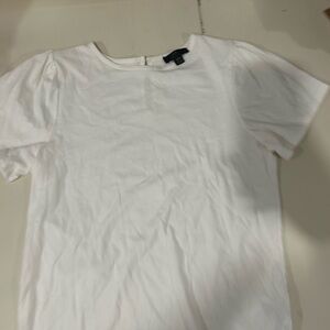 J. Crew White Short Sleeve Top